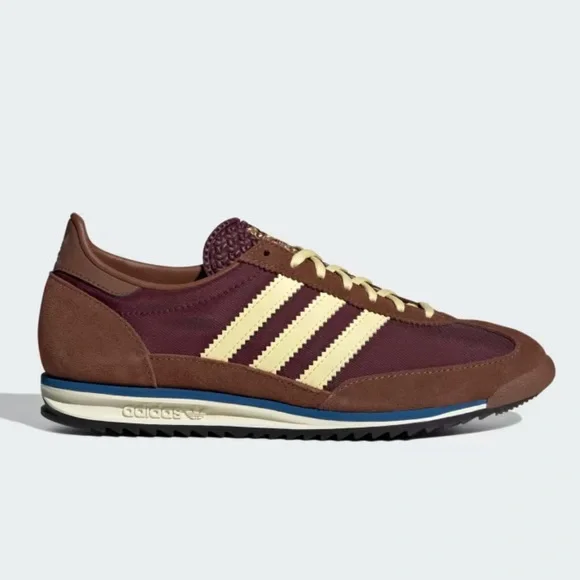 Adidas SL-72 Sneakers Maroon Almost Yellow Preloved Brown - size 8 - Picture 3 of 8